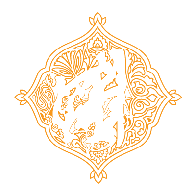 white orange iranzamin logo transparent