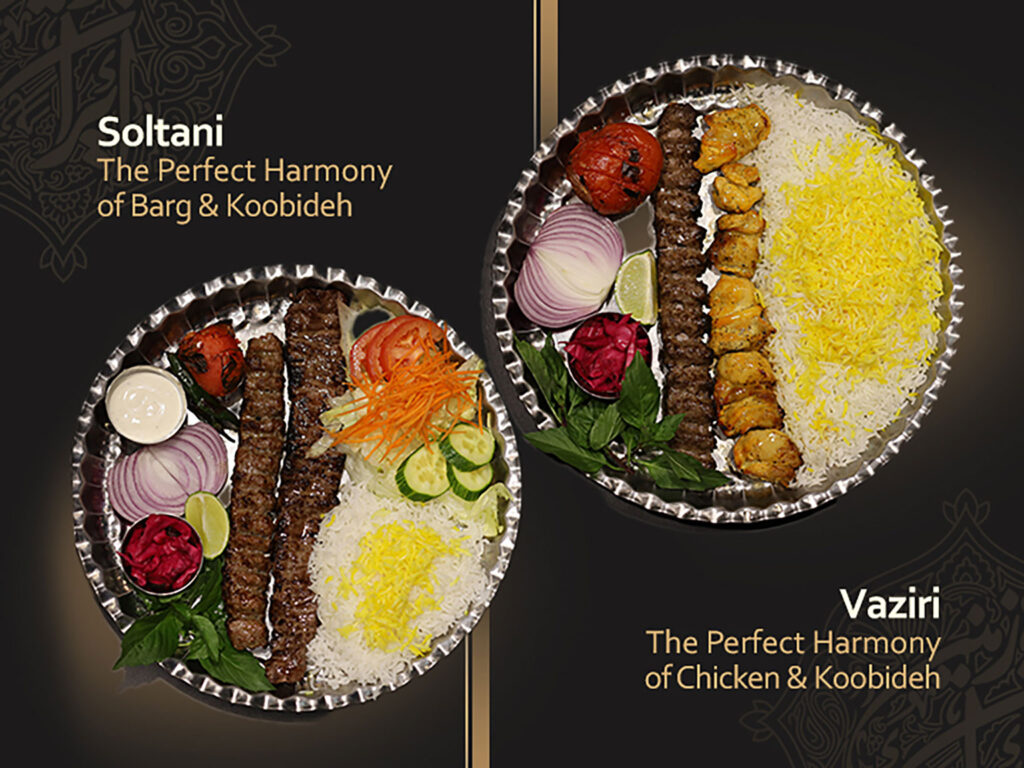 iranzamin resturaunt 7 vaziri vs. soltani two icons of rice and kebab in persian food culture,toronto,richmondhill